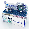 Commercial Display Equipment for Blue Moon Products 60th Anniversary Promotional Retail Stand