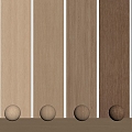 Modern wall panel wood grain 3d model