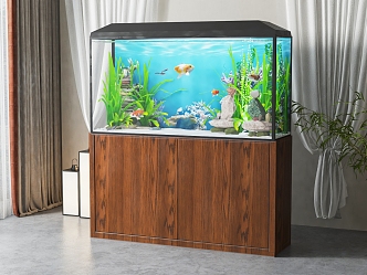 New Chinese Fish Tank Aquarium 3d model