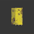 Yellow Rusty Metal Locker With Numbered Doors And Rust Spots For Hardware Tools Storage 3d model