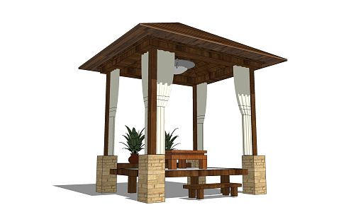 New Chinese Style Pavilion, Corridor Frame, Landscape Pavilion, Leisure Pavilion, Corridor, Special-shaped Frame, Rest Frame, Flower Frame, Gazebo Structure 3d model