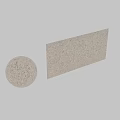 Textured Sphere Component With Stone Wall Panels In Interior Space