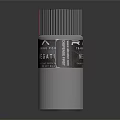 Two Transparent Perfume Bottles With Red Black Caps Altra Positive Negative Labels