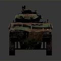 Armored Military Vehicle LAV III Model With Camouflage Paint Six Wheels And Top Mounted Weapon