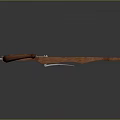 Traditional Wooden Crossbow With Metal Components And Strong Bowstring For Hunting