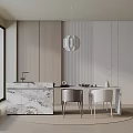 Modern table combination 3d model