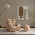 Modern Lazy Sofa Casual Sofa 3d model