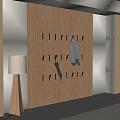 Modern wardrobe floor lamp 3d model