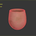 Beige Pottery Jar With Intricate Surface Patterns And Rounded Shape For Daily Use