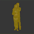 A Couple Sharing A Loving Embrace With Their Pregnant Wife