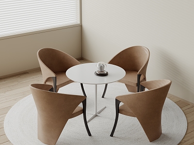 Modern leisure table and chair combination negotiation table and chair combination model