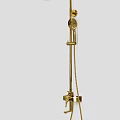 Golden Shower System With Fixed Head Handheld Sprayer And Adjustable Bracket 3d model
