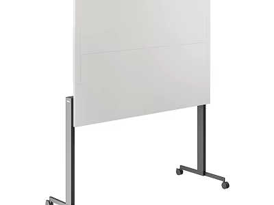 Mobile Whiteboard With Wheeled Stand For Office And Classroom Use 3d model