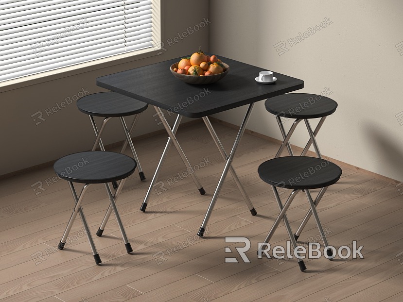 Folding Table and Chair Tea Table and Chair Casual Table and Chair model