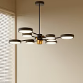 Modern Minimalist Chandelier Nordic Style Chandelier Mediterranean Style Chandelier Study Lamp Combination Dining Room Lamp 3d model