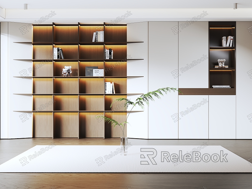 Modern bookcase model