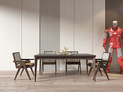 New Chinese Dining Table and Chair Combination Table and Chair model