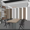 Ouluosha Modern Exhibition Booth With White Exterior Marble Decor And Product