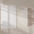 Modern square carpet fabric abstract carpet 3d model