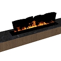 Modern Fireplace 3d model