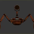 Turret Turntable Railgun Sci-fi Tower Defense Game Tower Defense Sci-fi Turret Game Turret Game Battery 3d model