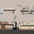 chaise longue combination 3d model