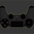 Modern Game Handle Wireless Game Handle Game Console Accessories PS Handle 3d model