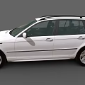 White BMW Wagon With Sleek Exterior Design Alloy Wheels And Front Grille