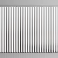 Modern White Vertical Striped Curtains For Home Interior Design 3d model