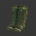 Stylish Tall Black Brown Boots With Multiple Pockets And Decorative Buckles