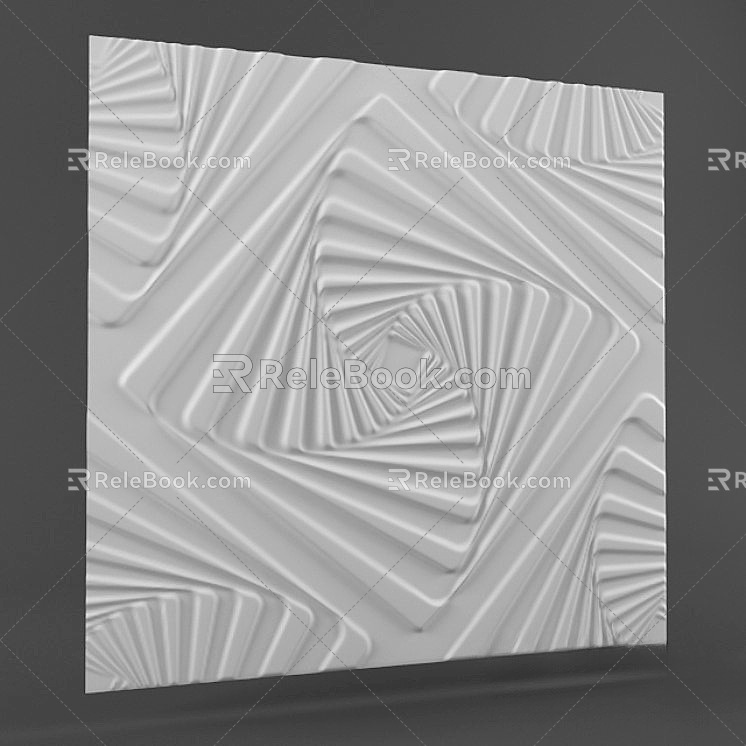 Modern wall panel 3d model