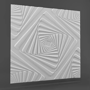 Modern wall panel 3d model