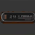 DANSSINO Orange Digital Alarm Clock With FM MW SW Radio And