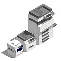 Modern Printer Combination 3d model