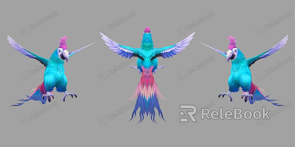 Modern parrot spirit pet pet cartoon bird model