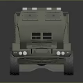 Military Green Heavy Duty Six Wheeled Cargo Truck With Armored Cab Design