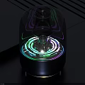 Modern Transparent Bluetooth Speaker With RGB Lighting Effects and Sleek Design 3d model