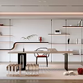 Modern study 3d model