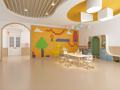 Nordic Kindergarten Hall 3d model