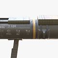 Anti-tank rocket launcher combination realistic anti-tank weapon rocket launcher heavy weapon war military 3d model