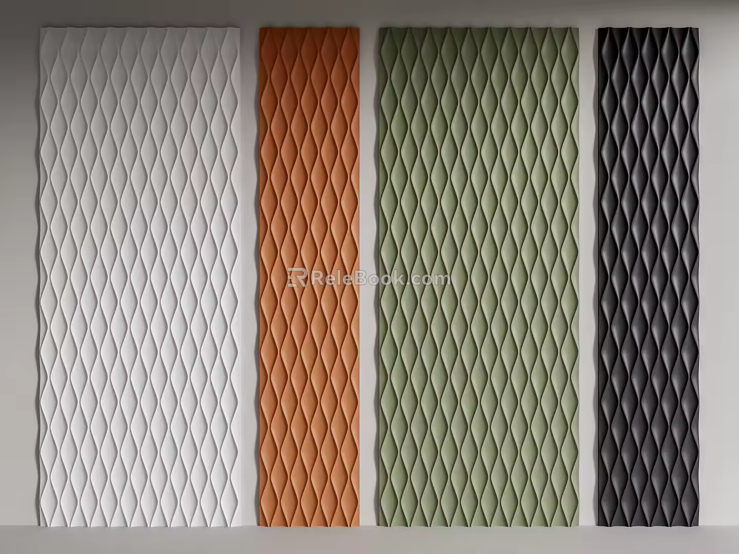 Modern wall panel three-dimensional decorative panel 3d model