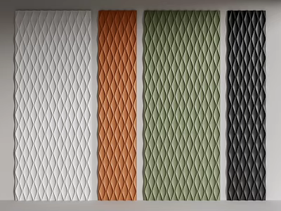 Modern wall panel three-dimensional decorative panel 3d model