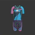 Blue And Pink Commonwealth Sportswear With Logo And Short Sleeves Design