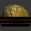 Delicious Round Chocolate With Golden Foil Wrapping And Label On Brown Paper Cup