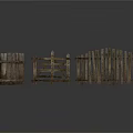 Rustic Architectural Wooden Fences And Gates With Traditional Design Details