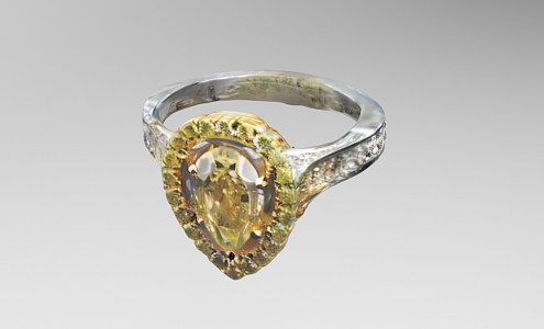 Ring shape love object shape 670 3d model