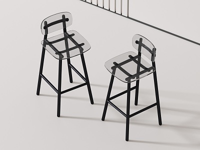 Modern Bar Chair 3d model