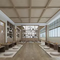 New Chinese Go Room Go Classroom 3d model