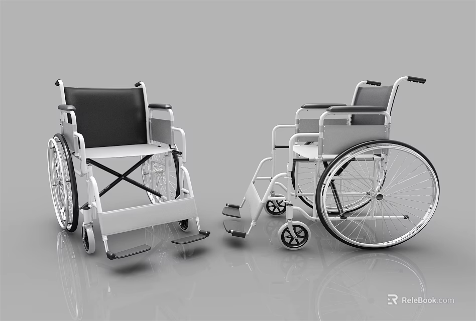 Medical Equipment Wheelchairs With Durable Frames And Comfortable Seats For Mobility Support 3d model 