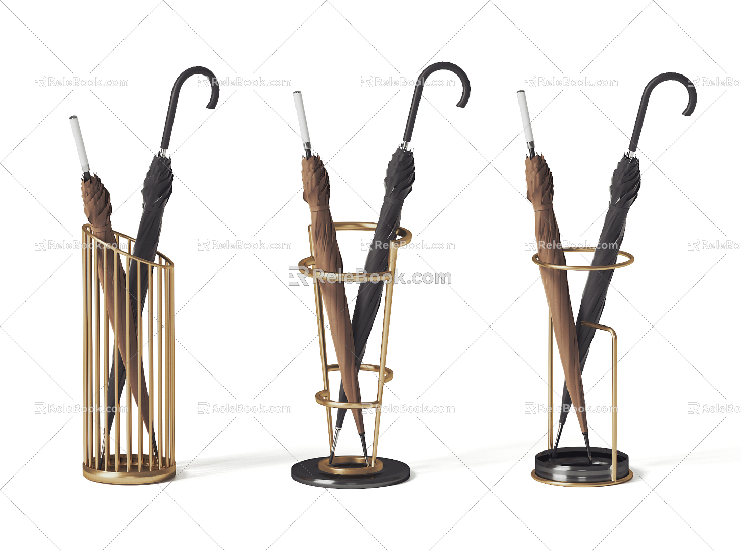 Modern Umbrella Rack Umbrella Rack Umbrella Storage Bucket 3d model